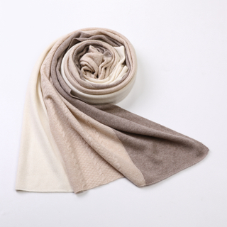 IMfield Natural Series, Plain Knit&Cable Knit Cashmere Scarf