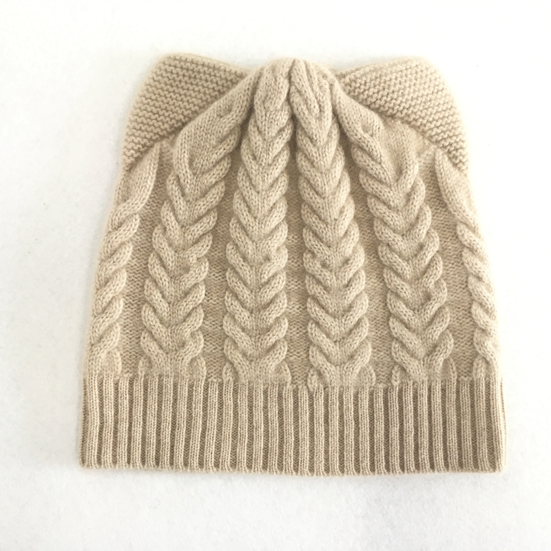 IMfield Natural Series, Cashmere Cable Knitted Ear Flap Beanie