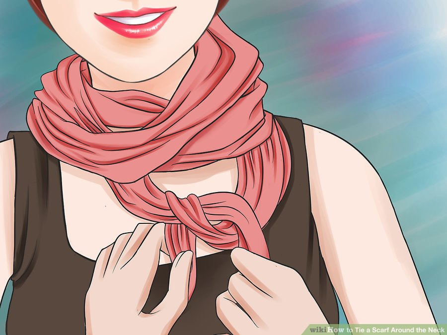 How To Tie a Scarf-The Bunny Ear4 How To Tie a Scarf-The Bunny Ear4