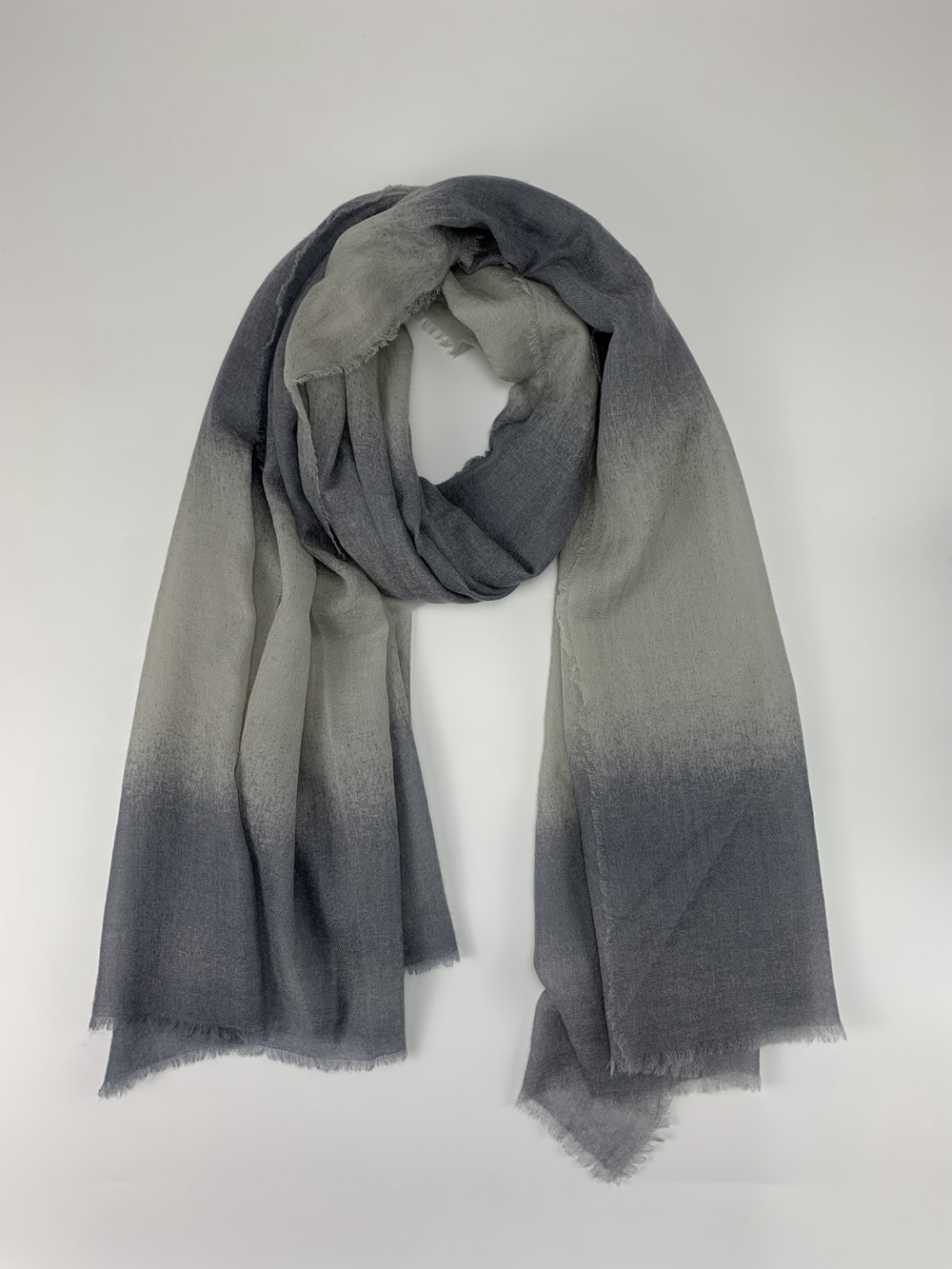 There Colors Dip Dye Cashmere Scarf 