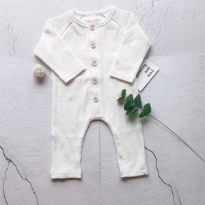 Baby Rib Knitted Cashmere Rompers