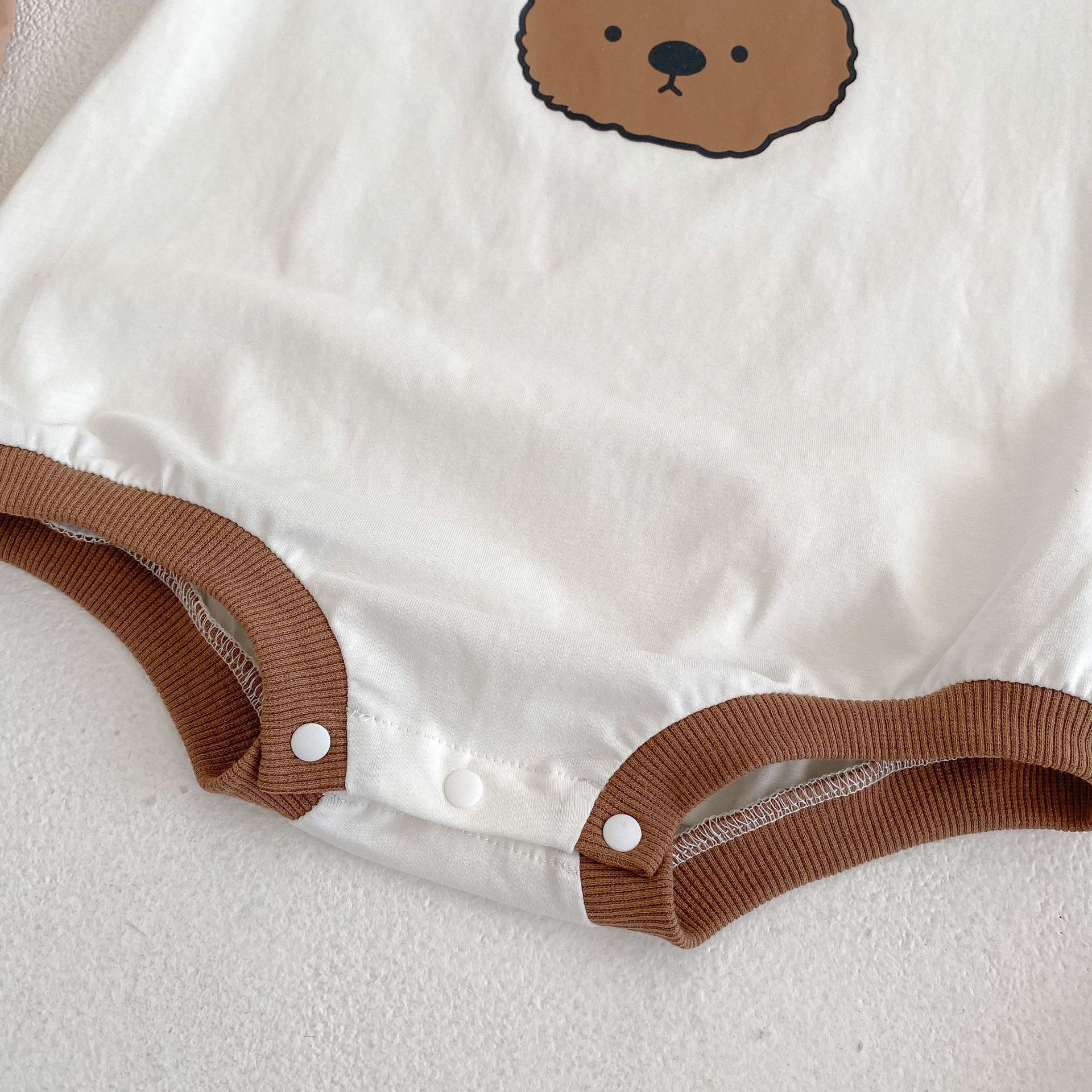 ODM RTS New Design Baby Summer Romper Organic Cotton Bodysuit Animal Short Sleeve 100% Cotton Baby Romper