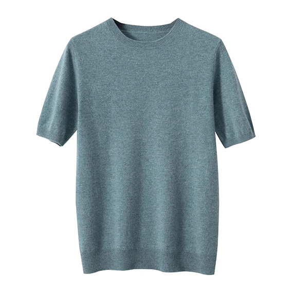 Áo thun cashmere cổ bằng phi hành đoàn