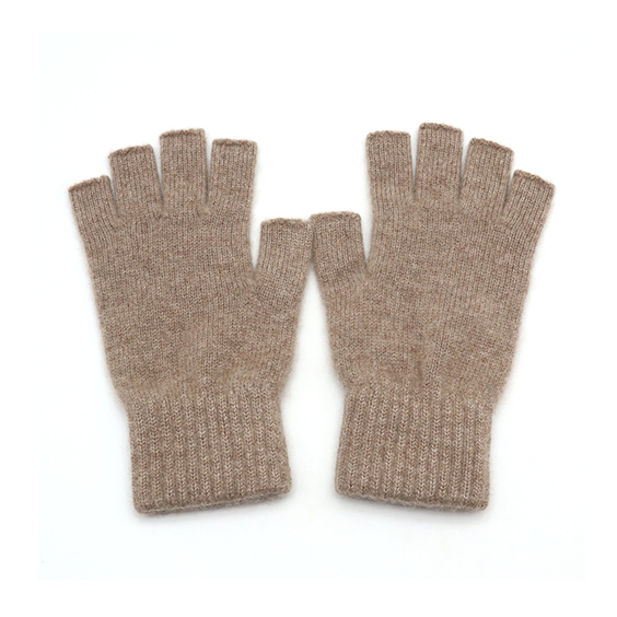 Sarung Tangan Kasmir Tanpa Jari Lembut Dan Hangat Untuk Uniseks