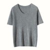 Maglione da maglietta da donna a U-collo in cashmere womens.