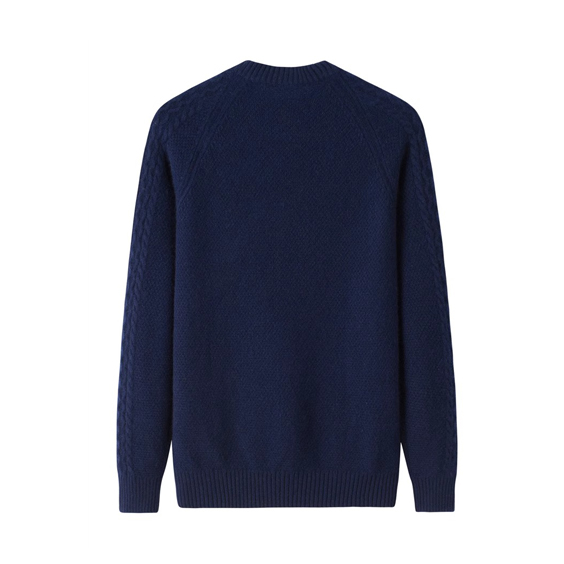 Maglione girocollo da uomo in cashmere