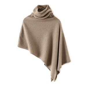 Gesellige asemende kasjmier poncho vir minimalistiese styl