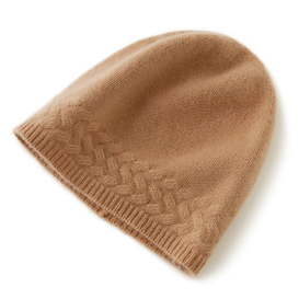 na mban clasaiceach cábla cniotáilte hata Beanie Cashmere don gheimhreadh