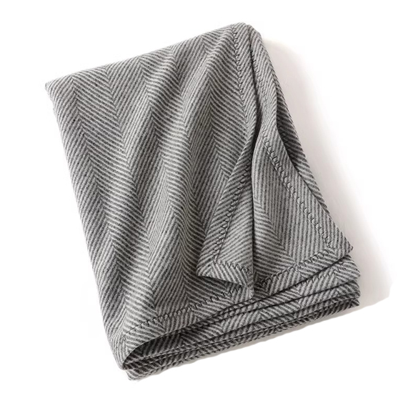 selimut musim dingin hangat yang mewah terbuat dari wol merino