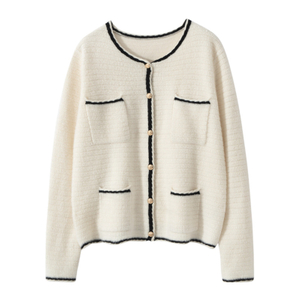 Codarsnacht na mBan Baile &Aacute;tha Troim p&oacute;ca tosaigh Cashmere Sweaters Cardigan Le Cnaip&iacute;