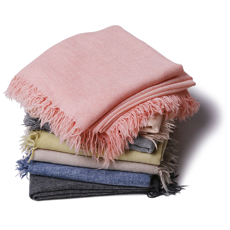 Melange Looking Spray Print Cashmere Scarf