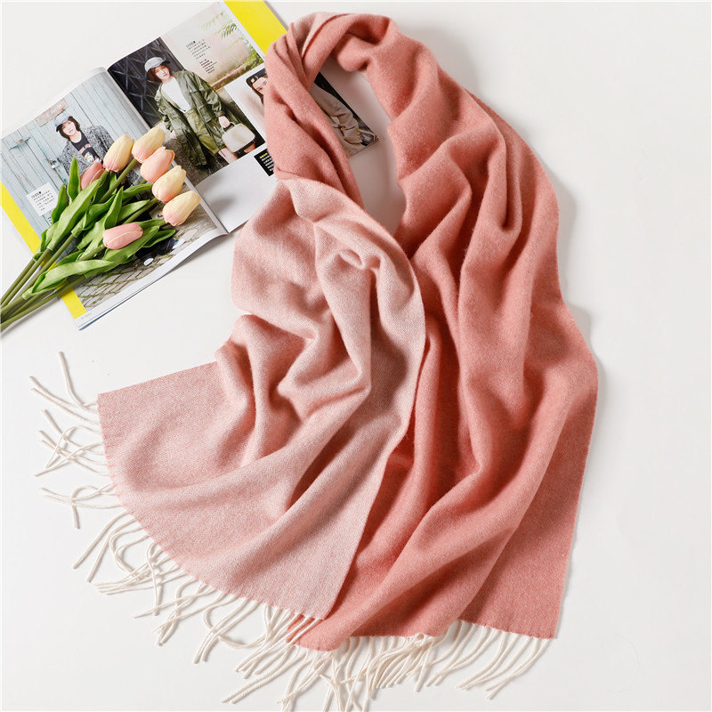 Double Side Solid Color Wool Scarf