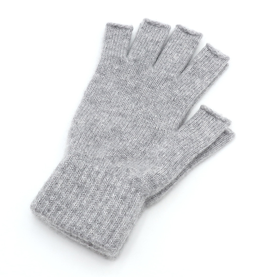 Bl&oslash;de og varme fingerl&oslash;se cashmere handsker til unisex