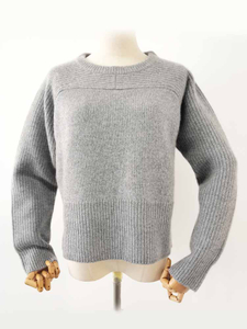Women Knitted Crew Neck Cashmere Sweater