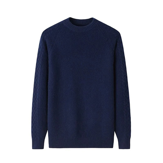 Maglione girocollo da uomo in cashmere