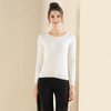 Crew Neck អាវយឺត Cashmere សម្រាប់ស្ត្រី