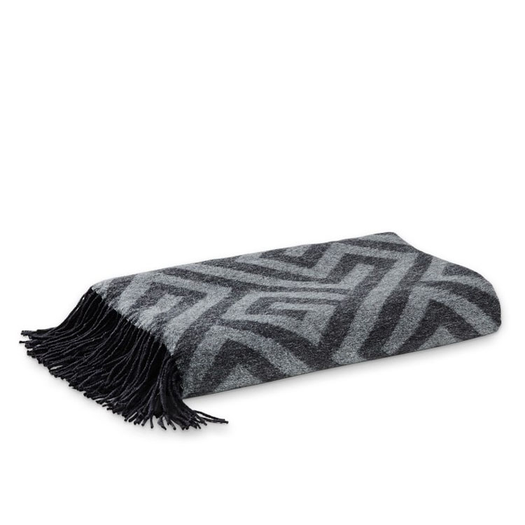 Geometric Pattern Jacquard Cashmere Scarf