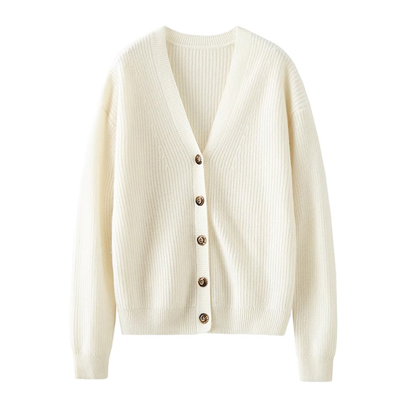 Vroue gemaklik 100% kasjmier cardigan trui