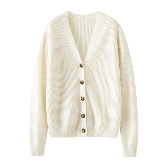 Dames casual 100% kasjmier vest trui