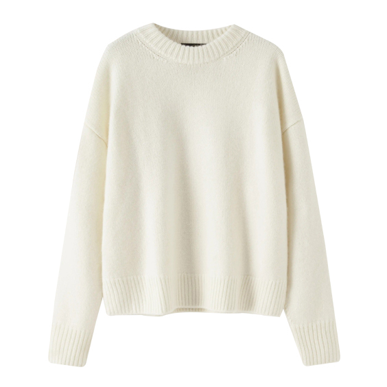 Jumper en cachemire en tricot de côte