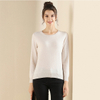 Crew Neck អាវយឺត Cashmere សម្រាប់ស្ត្រី