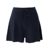 Women's sporty Style Drawstring ribbed Cashmere Knit Detailed breves