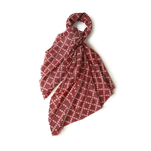 ผ้าพันคอขนสัตว์ลายสก๊อตขนาดใหญ่ของผู้หญิง Shawls พันด้วยด้ายสีเงิน