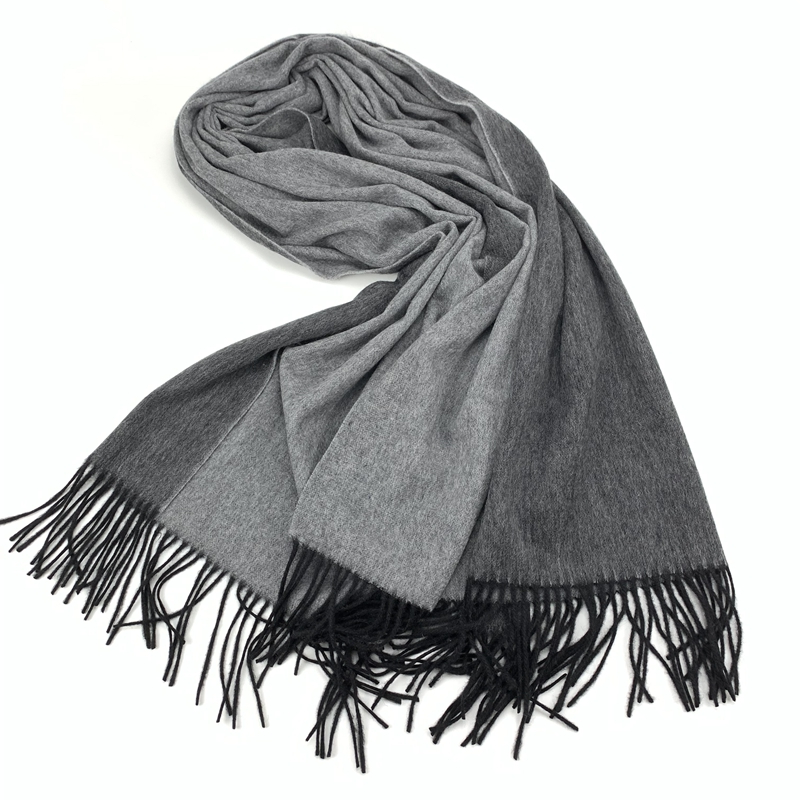 Double Side Solid Color Cashmere Shawl 
