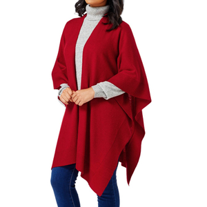 Solid Color Cashmere Cape