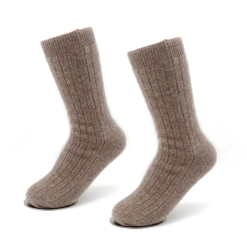 Unisex minimalistiese styl gebreide kasjmier -sokkies vir die winter