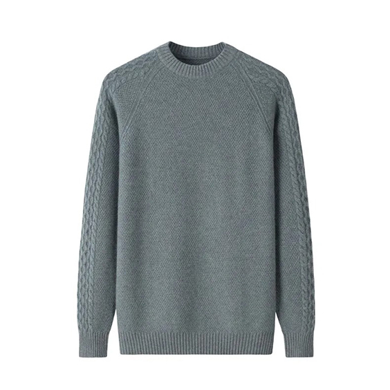Maglione girocollo da uomo in cashmere