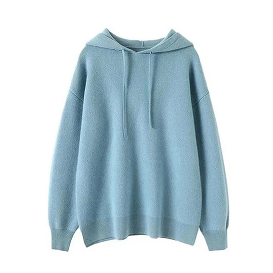 Dicker einfacher Kaschmir -Hoodie -Pullover