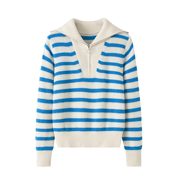 Wahine Waeine Hawhe Zip kint cashmere Sweater