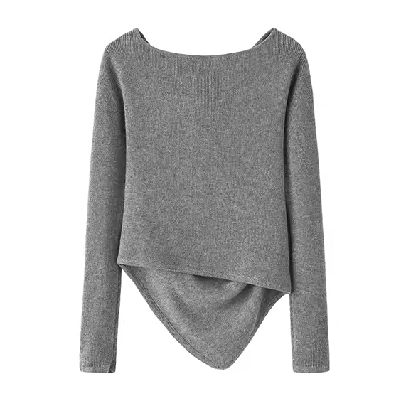 Mulierum leve C cashmere irregulares connexum sweater