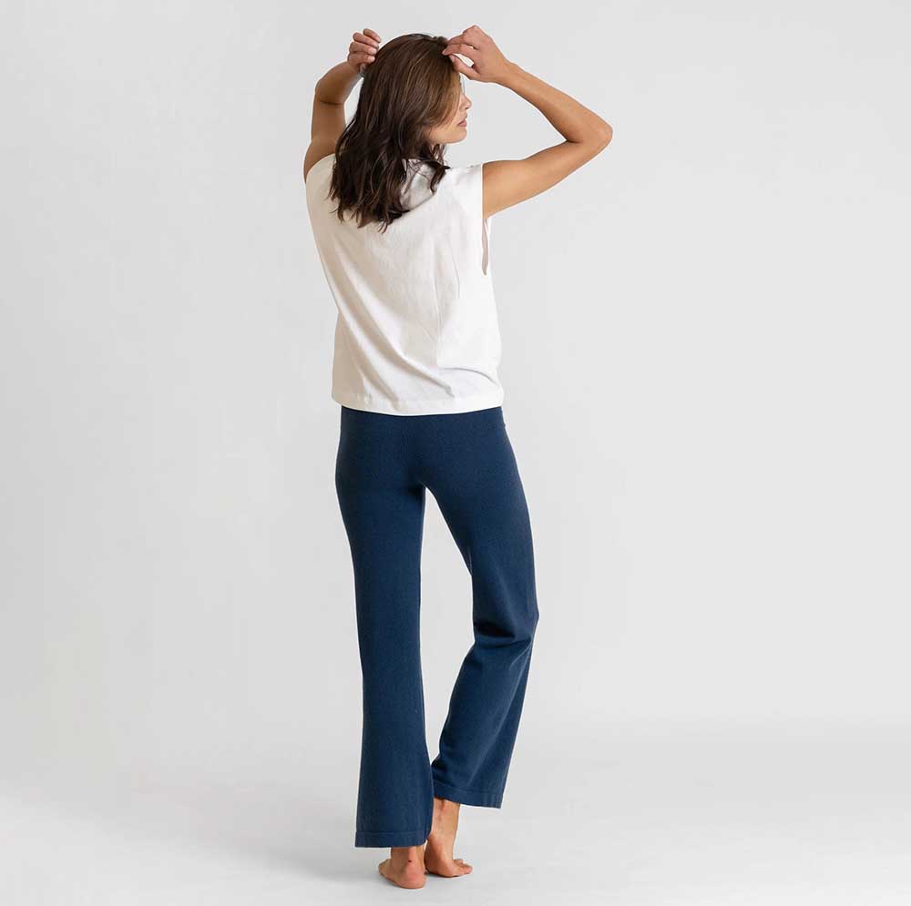 ODM New Design Women's Classic Pants & Trousers 100% Cashmere Knitted Pants Cozy Cashmere Pants For Women 