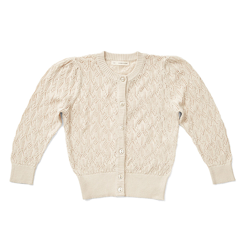 ODM RTS Spring Kids Baby Cardigan Sweater Knitted Thin Plain 100% Cotton Kids Baby Knitted Cardigan