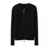 ተራ ሴቶች ሙሉ ዚፕ cashmere Cardigan