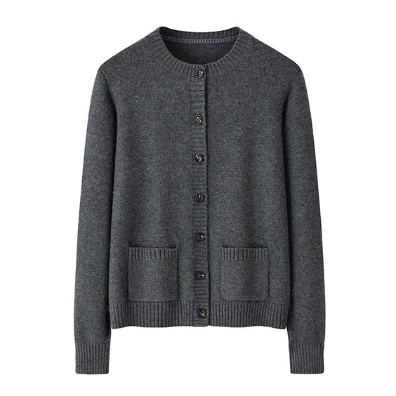 အမျိုးသမီးအဖွဲ့သားများ လည်ပင်းတွင် ချည်သား cashmere ကာဒီဂန်အိတ်များ