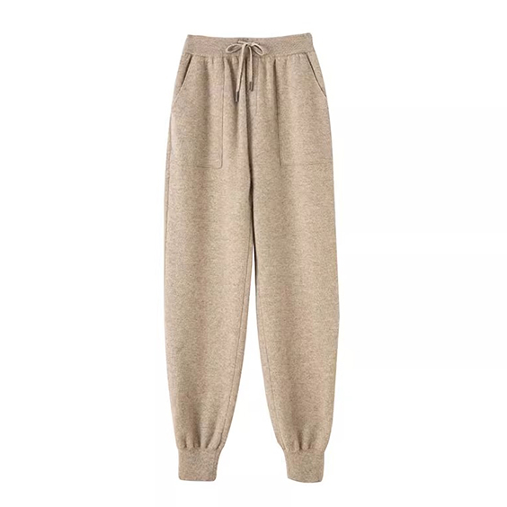 Pantalon de survêtement en cachemire en laine de laine pour hommes