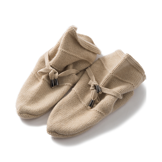 Craiceann íogair craicinn atá neamhdhíobhálach don chomhshaol bróga sock Cashmere do Leanaí