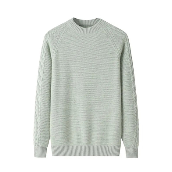 Maglione girocollo da uomo in cashmere