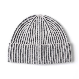 Beanie Cashmere Cashmere dhá-ton clasaiceach dhá-ton do gach lá