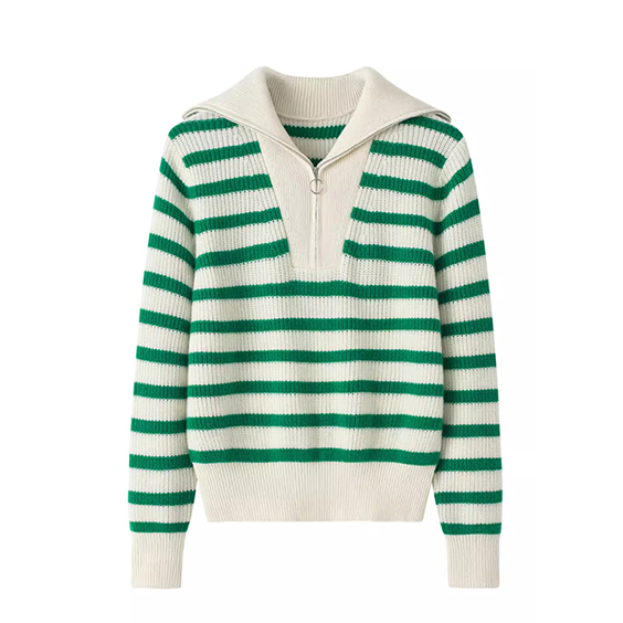 Wahine Waeine Hawhe Zip kint cashmere Sweater