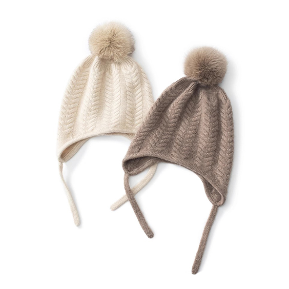 หมวกไหมพรมปิดหูแคชเมียร์ทนทานสำหรับกิจกรรมกลางแจ้ง