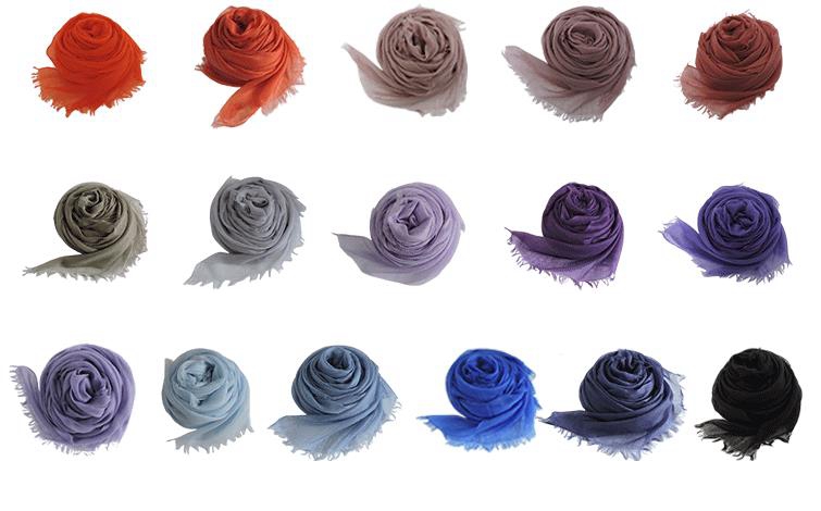 Light Weight Solid Color Cashmere Scarf
