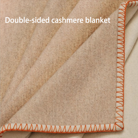 coperte di lana in cashmere a doppia faccia in inverno per la casa