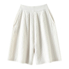 pantaloni in cashmere puri da donna corto