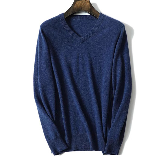 남자 니트 v-neck 캐시미어 스웨터