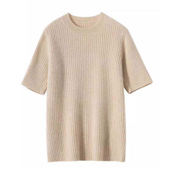 เสื้อยืดถักนิตติ้งผู้หญิงอเนกประสงค์