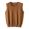 dames kasjmier oversized vest crew nek
